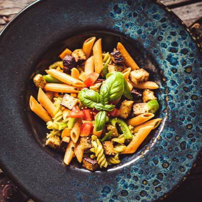 Gemüsesugo mit Nudeln