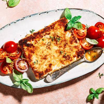 Saganaki – frittierter Schafkäse